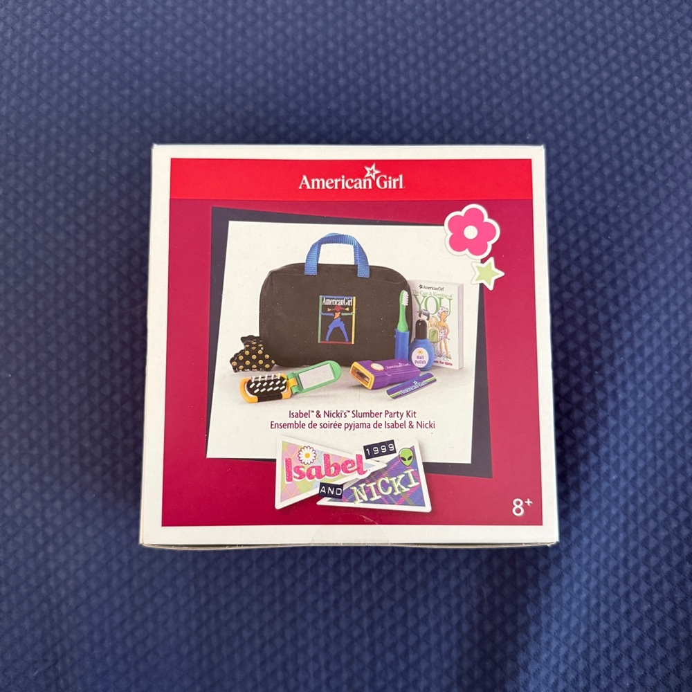 NIB American Girl Isabel & Nicki’s Slumber Party Kit